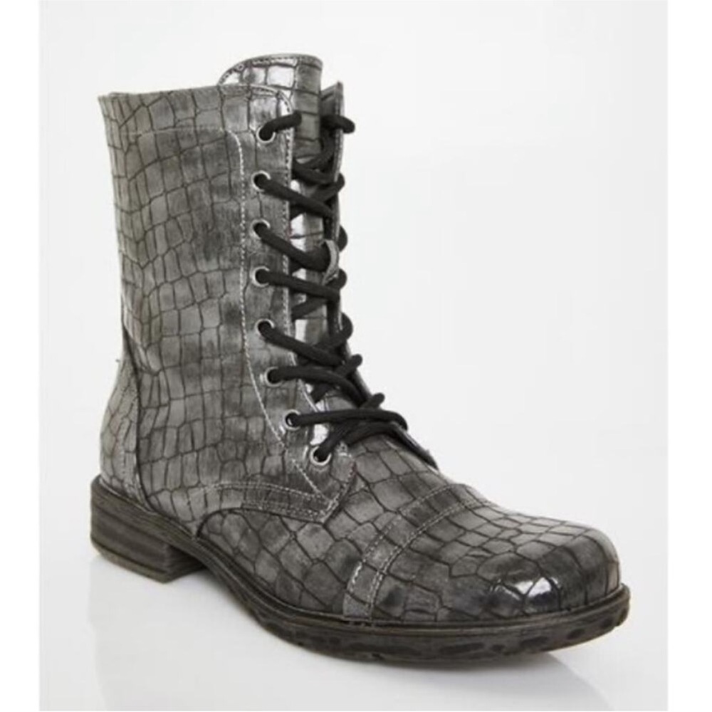 New Volatile Underground Charcoal Grey Combat Boots